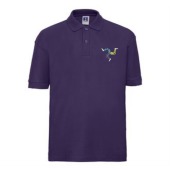 Henry Bloom Noble - Embroidered Polo - Purple